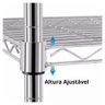 Estante Multiuso Aço Inox 5 Prateleiras 1,55m Tudo em Caixa - 4