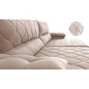 Ver imagem 4 de Sofá Retrátil e Reclinável 2,75m Molas Ensacadas Cama inBox Big Home com Bordado 3D Velusoft