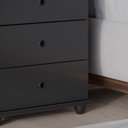 Ver imagem 6 de Mesa de Cabeceira Retrô 3 Gavetas - Mod.3004 Cor:preto
