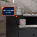 Ver imagem 3 de Mesa de Cabeceira Retrô 3 Gavetas - Mod.3004 Cor:preto
