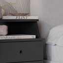 Ver imagem 5 de Mesa de Cabeceira Retrô 3 Gavetas - Mod.3004 Cor:preto