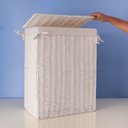 Ver imagem 6 de Cesto Organizador Retangular 40cm de Algodão e Linho - Oikos