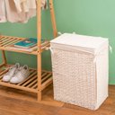 Ver imagem 5 de Cesto Organizador Retangular 40cm de Algodão e Linho - Oikos
