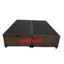 Ver imagem 2 de Cama Box Baú Casal Bipartido Blindado Suede Marrom