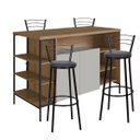 Ver imagem 2 de Mesa Bancada Gourmet com 2 Portas para Cozinha Arenas com 4 Banquetas