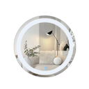 Ver imagem 3 de Espelho 4mm Led 80 Cm Luz 3 Tons Botão Touch Luz Ajustável Redondo Penteadeira Camarim