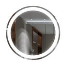 Ver imagem 4 de Espelho 4mm Led 80 Cm Luz 3 Tons Botão Touch Luz Ajustável Redondo Penteadeira Camarim