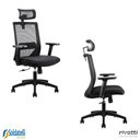 Ver imagem 4 de Kit 2 Cadeiras Office Chicago com Encosto Sistema Relax e Tela Mesh Preta - Rivatti