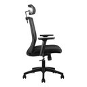 Ver imagem 3 de Kit 2 Cadeiras Office Chicago com Encosto Sistema Relax e Tela Mesh Preta - Rivatti