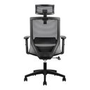 Ver imagem 5 de Kit 2 Cadeiras Office Chicago com Encosto Sistema Relax e Tela Mesh Preta - Rivatti