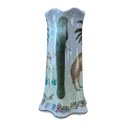 Ver imagem 6 de Jarro Decorativo Cerâmica Craquelada Pintado À Mão Camelo Palmeira 29cm Columbus Gold