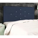 Ver imagem 3 de Cabeceira Estofada Box Casal Encosto para Cama T Cross 144x126 Azul Marinho