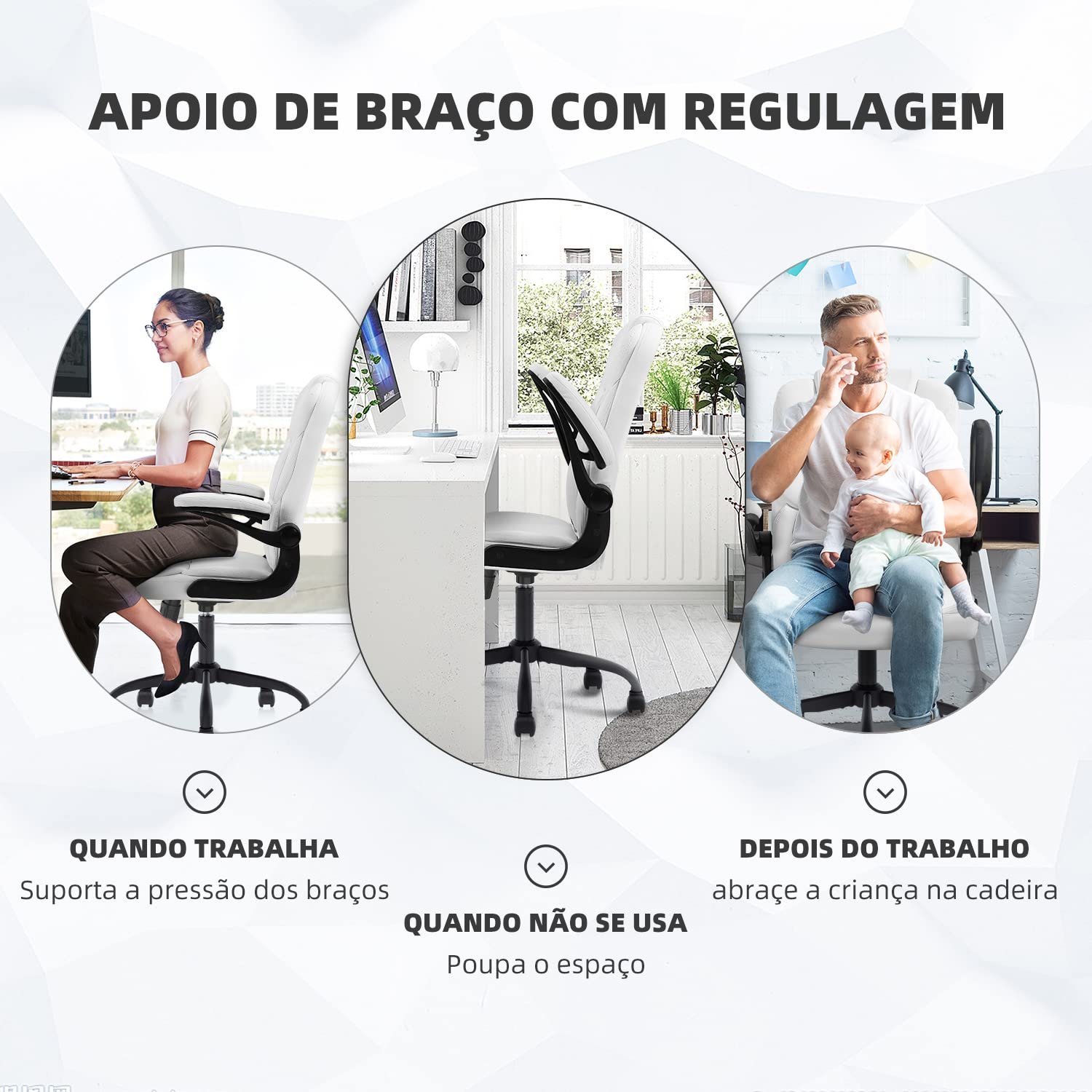 Cadeira Escritório YAMASORO Diretor Prime Confortável Ergonômica com Relax e braços - 5