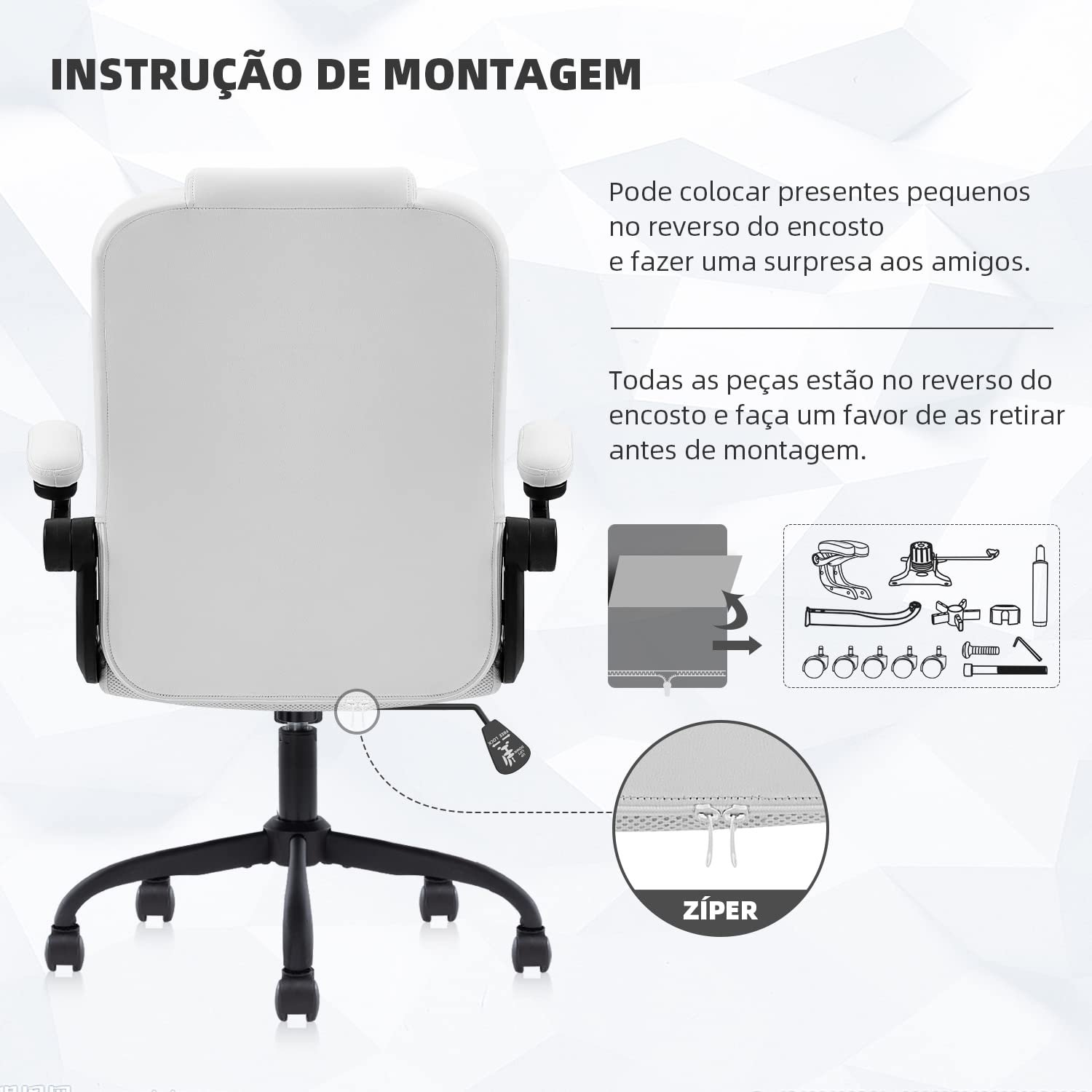 Cadeira Escritório YAMASORO Diretor Prime Confortável Ergonômica com Relax e braços - 7