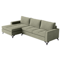 Ver imagem 1 de Sofá 3 Lugares Living Fixo Viena com Chaise 2,40m em Linho:verde