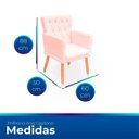 Ver imagem 7 de Kit Poltrona Capitonê Clássica Confortável para Sala e Quarto Ana Suede