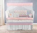 Ver imagem 2 de Kit Berço Enxoval de Bebê Floral Delicado Lilás - Kt586