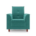 Ver imagem 6 de Poltrona de Amamentação Quarto Infantil com Puff Kate Pés Palito Suede Azul Turquesa + Binde Amofada