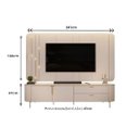 Ver imagem 6 de Bancada e Painel para Tv 75" Celine Bali Cedro Dj Móveis