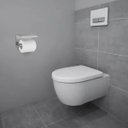 Ver mais imagens de Suporte Papel Higienico Inox Banheiro Lavabo Kit 2 Unidades Prateleira Apoio Celular Porta Objeto Pa