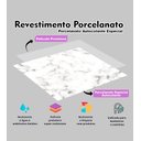 Ver imagem 2 de 10 Placas Revestimento Porcelanato Mármore Carrara Laminado 25x25cm
