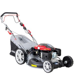 Cortador De Grama 4 Em 1 Nakashi LR225TE À Gasolina 4T 196cc Com Partida Elétrica E Rodas Com Tra