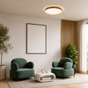 Ver imagem 3 de Plafon Space Madeira LED de Sobrepor 18W Multicolor Redondo 33cm ID72 ST3327