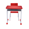 Kit Escolar Individual Mesa e Cadeira com Porta Livros Juvenil/adulto Cor Vermelho - 3