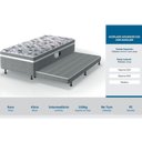 Ver imagem 5 de Cama Box C-auxiliar Conjugado Solteiro Colchão Ortopédico Advanced Pillow Gray (88x188x43)