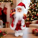 Ver imagem 3 de Boneco Papai Noel Tradicional com Saco Presentes 45cm Vermelho e Branco