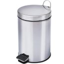 Ver imagem 1 de Lixeira de Aço Inox Com Pedal e Tampa 12L MOR Balde Interno