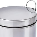 Ver imagem 7 de Lixeira de Aço Inox Com Pedal e Tampa 12L MOR Balde Interno
