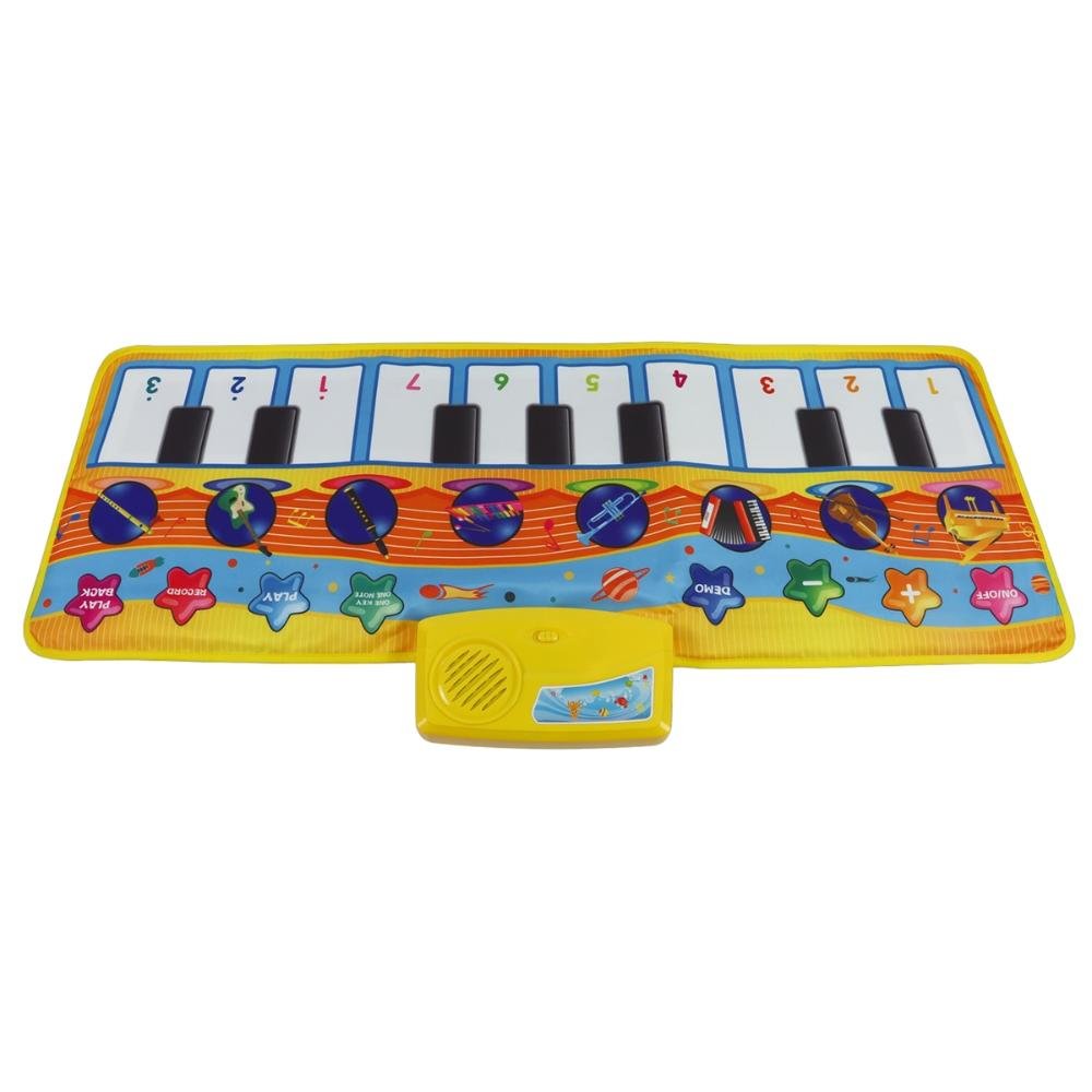 Tapetinho Piano Infantil Bebê Musical Fazendinha Colorido