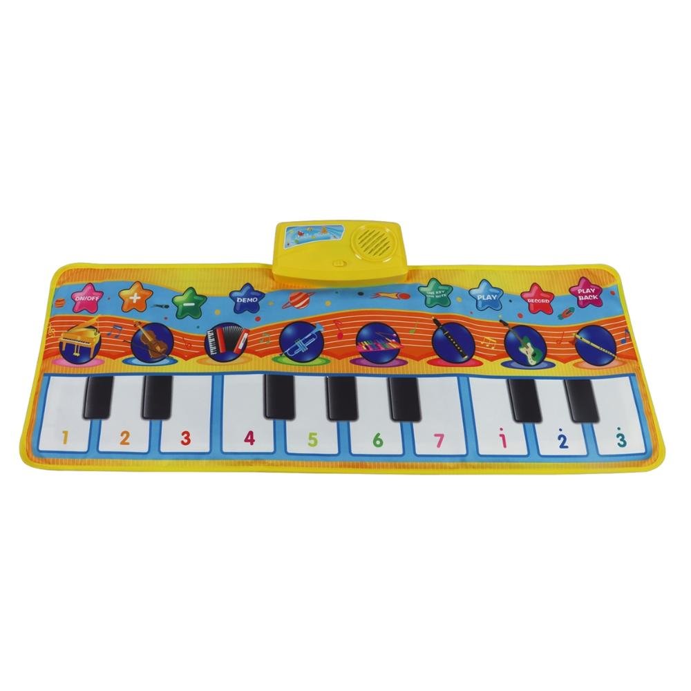 Tapete de piano, 39,5 X 14 Tapete Musical 8 Instrumentos Sons