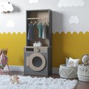 Ver imagem 2 de Lavanderia Infantil Diana Maquina de Lavar C/ Cabideiro Cinza