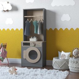 Lavanderia Infantil Diana Maquina de Lavar C/ Cabideiro Cinza - 1