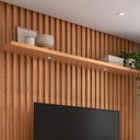 Ver imagem 1 de Prateleira Decorativa com Luzes Led e Suporte Invisivel 180cm Pdl Freijó