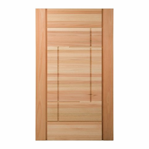 Folha de Porta Maciça em Eucalipto Acabamento Natural 210x100cm PM92 Moderne Cruzeiro Portas