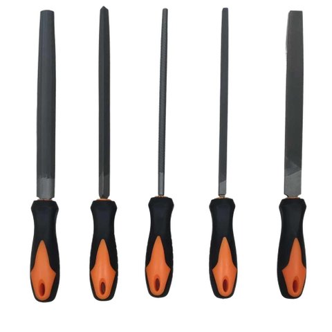 Kit de Lima Bastarda 5 peças 8"