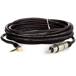 Cabo Profissional Xlr Fêmea para P2 90 Graus Estereo - 4 Metros - 1