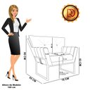 Ver imagem 4 de Poltrona Sala de Estar Industrial Dour Anitta Sintético Pu Nozes D03 - D'rossi