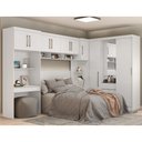 Ver imagem 3 de Guarda-Roupa Modulado Módena Composição 19 Casal 77019 Branco Demóbile