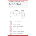 Ver imagem 5 de Guarda-Roupa Modulado Módena Composição 19 Casal 77019 Branco Demóbile