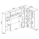 Ver imagem 4 de Guarda-Roupa Modulado Módena Composição 19 Casal 77019 Branco Demóbile