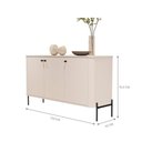 Ver imagem 4 de Conjunto Buffet e Cristaleira Lirio Off White Preto