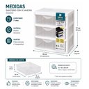Ver imagem 7 de Gaveteiro 3 Gavetas Mesa Bancada Organizador Documentos Acessorios Armario Multiuso Escritorio Porta