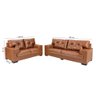 Sofá Julia Conjunto 2 e 3 Lugares Courissimo Caramelo 852 Clássico Império Estofados - 3