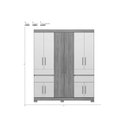 Ver imagem 2 de Guarda Roupa Casal 10PORTAS Vizanno Cinamomo/Of Wht Demóbile