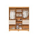 Ver imagem 4 de Guarda Roupa Casal 10PORTAS Vizanno Cinamomo/Of Wht Demóbile