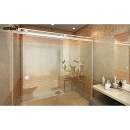 Box Light para Banheiro 1,90x1,30m 8mm Cromado Woodglass Light cromado - 6